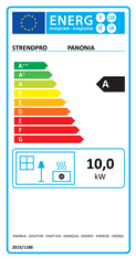 Portoss štedilnik s pečico Pro PANONIA, 10,54kW, siv, levi