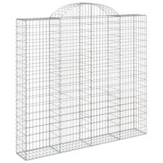 Vidaxl Obokane gabion košare 25kosov 200x50x180/200cm pocinkano železo