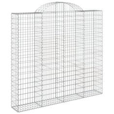 Vidaxl Obokane gabion košare 30kosov 200x50x180/200cm pocinkano železo