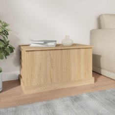 Vidaxl Škatla za shranjevanje iz hrasta sonoma 70x40x38 cm inženirski les