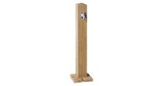 Armex Vrtni stebriček s pipo Wood - svetel