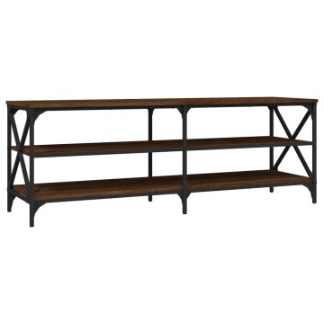 Vidaxl TV omarica rjavi hrast 140x40x50 cm inženirski les