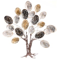 Autronic Kovinsko drevo - stenska dekoracija FB-1482