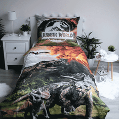 Ljubki dom Otroška bombažna posteljnina JURASSIC WORLD, pisana Dimenzije posteljnine: 70 x 90 cm | 140 x 200 cm