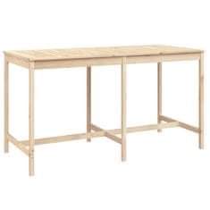 Vidaxl Vrtna miza 203,5x90x110 cm trdna borovina
