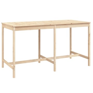 Vidaxl Vrtna miza 203,5x90x110 cm trdna borovina