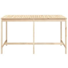 Vidaxl Vrtna miza 203,5x90x110 cm trdna borovina