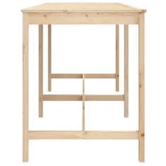 Vidaxl Vrtna miza 203,5x90x110 cm trdna borovina