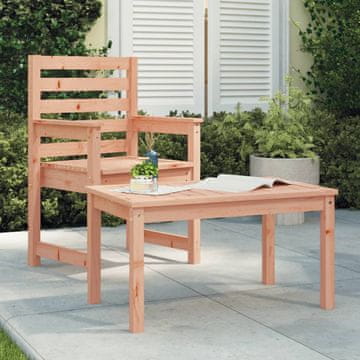 Vidaxl vidaXL Vrtna miza, 82,5 x 50,5 x 45 cm, masivni les duglazije