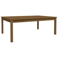 Vidaxl Vrtna miza medeno rjava 121x82,5x45 cm trdna borovina