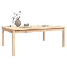 Vidaxl Vrtna miza 121x82,5x45 cm trdna borovina