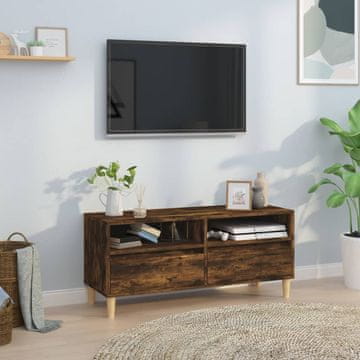 Vidaxl vidaXL TV omarica dimljen hrast 100x34,5x44,5 cm