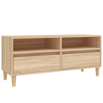 Vidaxl TV omarica sonoma hrast 100x34,5x44,5 cm inženirski les
