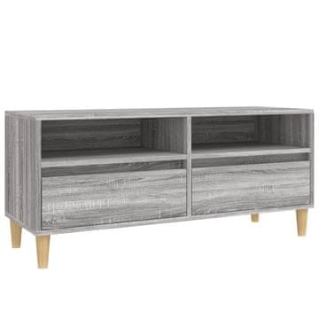 Vidaxl TV omarica siva sonoma 100x34,5x44,5 cm inženirski les