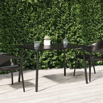 Vidaxl vidaXL Vrtna miza, antracitna, 110x80x71 cm, jeklo