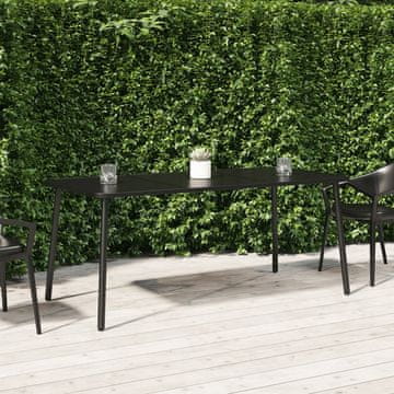 Vidaxl vidaXL Vrtna miza, antracitna, 165x80x71 cm, jeklo