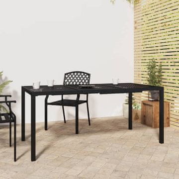Vidaxl vidaXL Vrtna miza, antracitna, 165x80x72 cm, jeklo