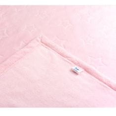 Inny Otroška odeja iz flisa z zvezdicami 100x140 v roza barvi - KXS-PM-1-PP