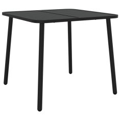 Vidaxl Vrtna miza antracitna 80x80x71 cm jeklo
