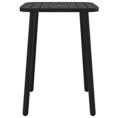 Vidaxl Vrtna miza antracitna 50x50x71 cm jeklo