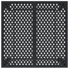 Vidaxl Vrtna miza antracitna 80x80x72 cm jeklo