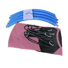 Aga Viseči gugalni obroč 110 cm Roza z zastavicami