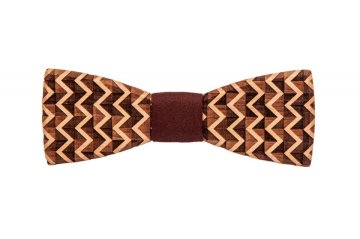 BeWooden Moški lesen metuljček Trio