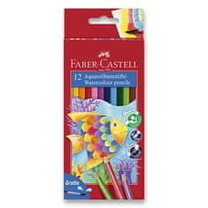 Faber-Castell Akvarelne barvice 12 barv + čopič
