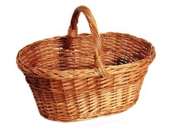 Naravna pletena košara za gobe 40x25x17cm