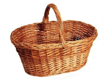 Naravna pletena košara za gobe 40x25x17cm