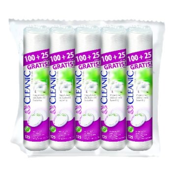 shumee Cleanic Pure Effect okrogli kozmetični blazinice 5 x 125 kosov