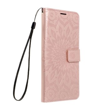 OEM MEZZO Knjižna torba za OPPO RENO 14 / 14F mandala zlato roza