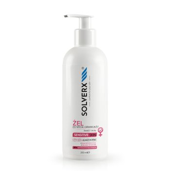 SOLVERX čistilni gel za obraz za občutljivo kožo za ženske 200 ml