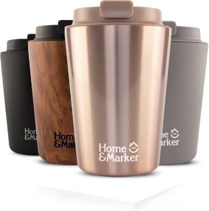 HOME & MARKER® Termo lonček za kavo iz nerjavečega jekla 350 ml | KOFIMUG