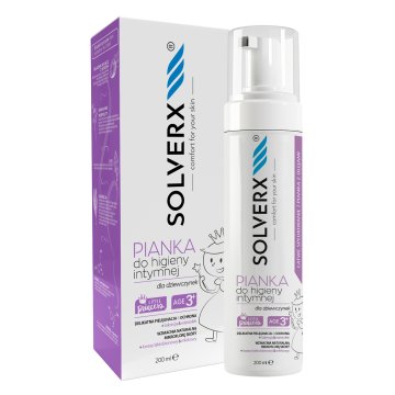 SOLVERX pena za intimno higieno za dekleta 200 ml