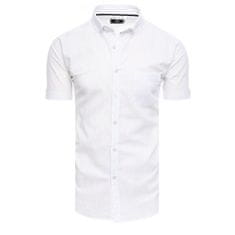 Dstreet Moška majica s kratkimi rokavi SARA bela kx0981 XXL