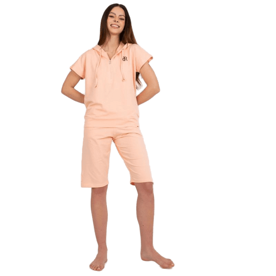 BERRAK Ženska bombažna pižama s kratkimi hlačami NICOLETA breskova BR-PI-9186_398781
