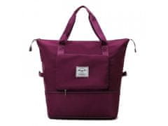 Alum online Zložljiva potovalka z velikim prostorom za shranjevanje - bordo