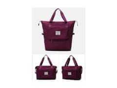 Alum online Zložljiva potovalka z velikim prostorom za shranjevanje - bordo