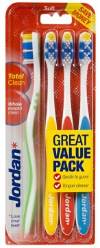 ORKLA Zobna ščetka Jordan Total Clean Soft, 4 kosi