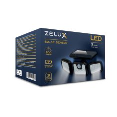 ZELUX Solarni LED reflektor s senzorjem giganja 74 LED 500lm 6000-6500K