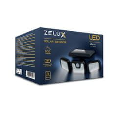 ZELUX Solarni LED reflektor s senzorjem giganja 74 LED 500lm 6000-6500K