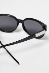 Moodo Ženska sončna očala Elizanwen Cat-Eye Črna stekla črna Universal