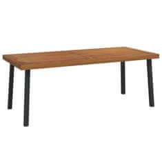 Vidaxl Vrtna miza 200x100x75 cm trden akacijev les