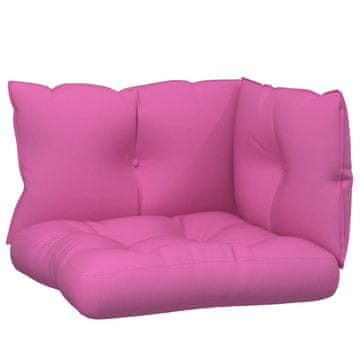 Vidaxl Blazina za palete 3 kosi roza oxford blago