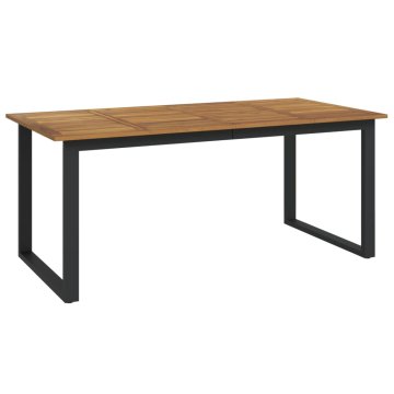 Vidaxl Vrtna miza z nogami U oblike 180x90x75 cm trden akacijev les