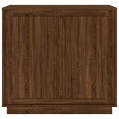 Vidaxl Komoda rjav hrast 80x34x75 cm inženirski les