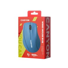 Canyon M-05 miška, žična, svetlo modra (CNE-CMS05BX)