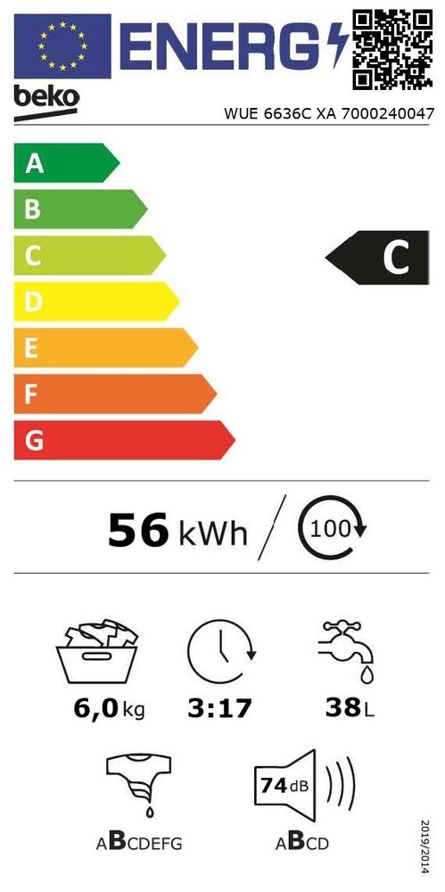 Beko WUE6636CXA pralni stroj