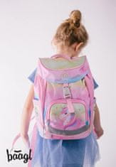 BAAGL 3 SET Airy Rainbow Unicorn: aktovka, peresnica, torba